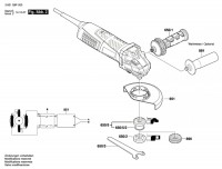 Bosch 3 601 G9F 000 Gws 13-125 Cie Angle Grinder 230 V / Eu Spare Parts